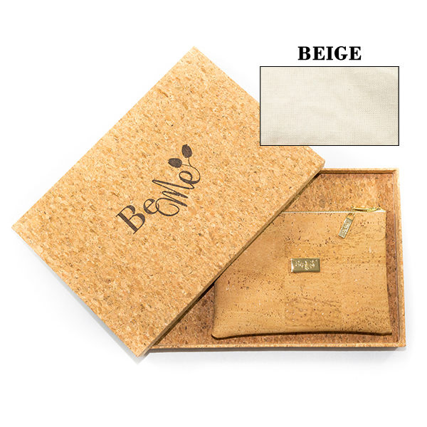 Colecciones 27 Bolso de Mano Corcho Tela Beige