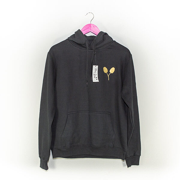 Colecciones 10 BeMe Young Sudadera Negra Logo Dorado